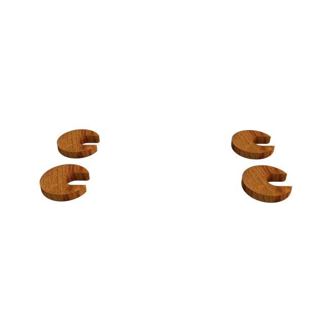 Sanycces Duna - Podpůrné nožičky pod vanu 128x55x4 cm, oak PIBN301RB Hlavní obrázek