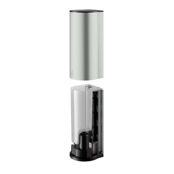 Keuco Plan - Automatický nástěnný dávkovač tekutého mýdla, 1100 ml, nerez/černá 14986060037