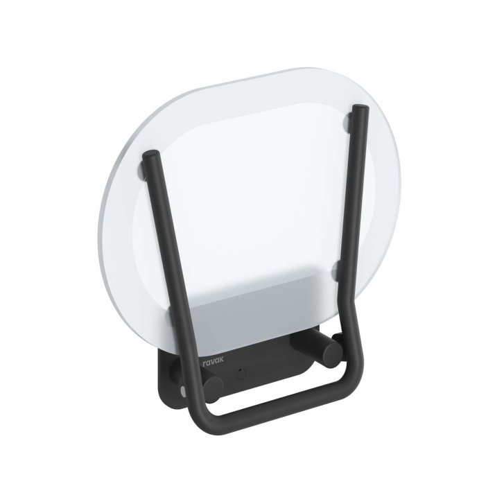 Ravak Chrome - Sprchové sedátko, clear/černá B8F0000065