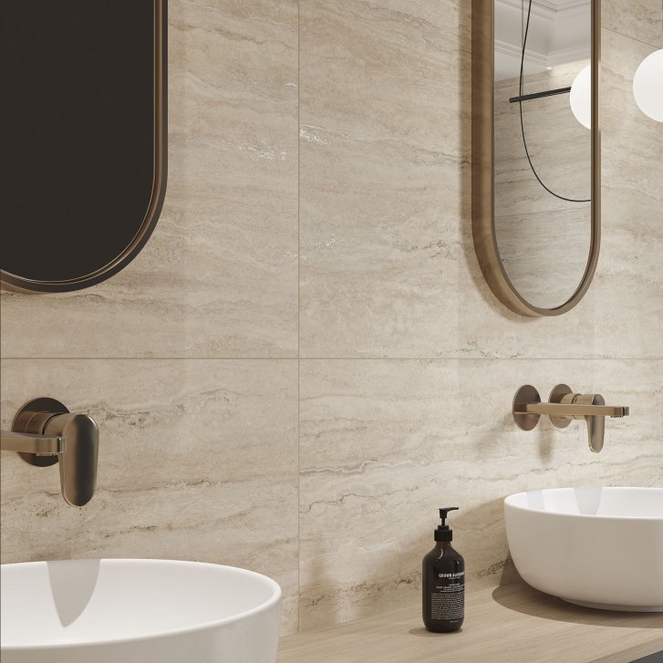Cersanit Travertin Soul - Dlažba Beige 60x120, NT1597-002-1