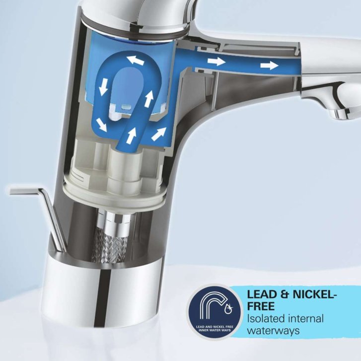 Grohe Start Edge - Umyvadlová baterie s výpustí Push-Open, chrom 23777001