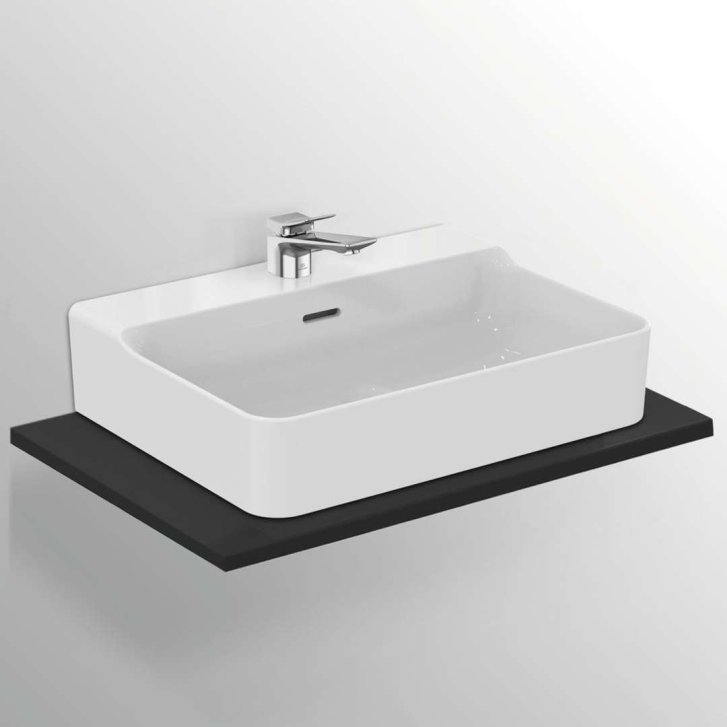 Ideal Standard Conca Ceram - Umyvadlo na desku 60x45 cm, s přepadem, otvor pro baterii, bílá T381801