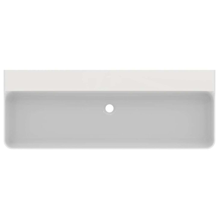 Ideal Standard Conca Ceram - Dvojumyvadlo na desku 120x45 cm, bez přepadu, bez otvoru pro baterie, bílá T384501
