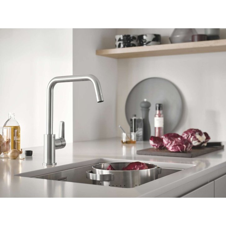 Grohe QuickFix Start - Dřezová baterie, supersteel 30470DC0