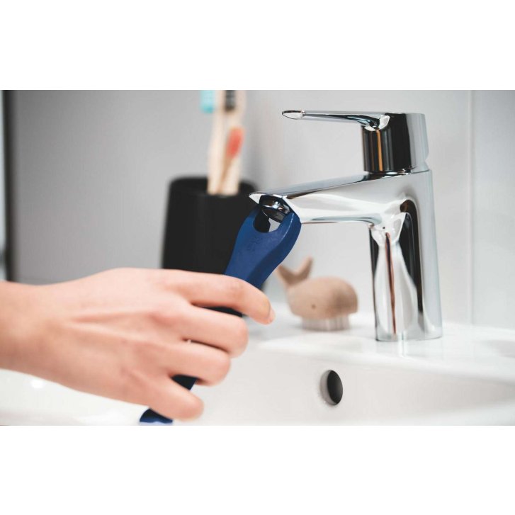 Grohe QuickFix Start - Umyvadlová baterie s výpustí Push-Open, studený start, chrom 23746002