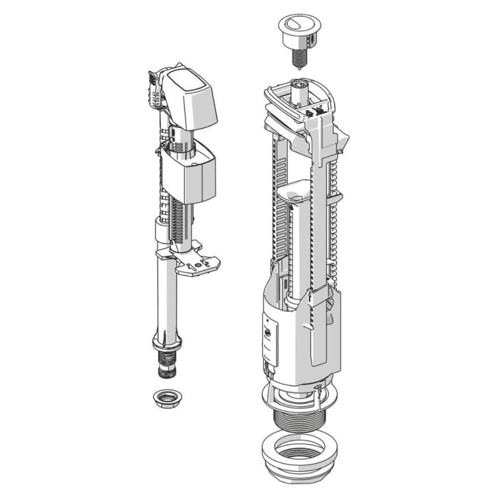 Jika - Splachovací mechanismus k WC kombi, bílá H8913830000001