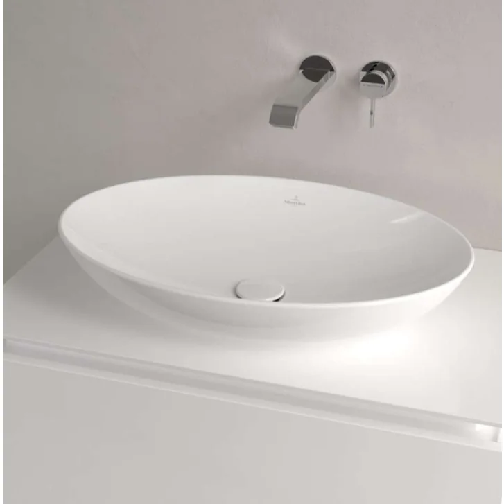 Villeroy & Boch Loop&Friends - Umyvadlo na desku, 62x42 cm, s přepadem, alpská bílá 4A480001