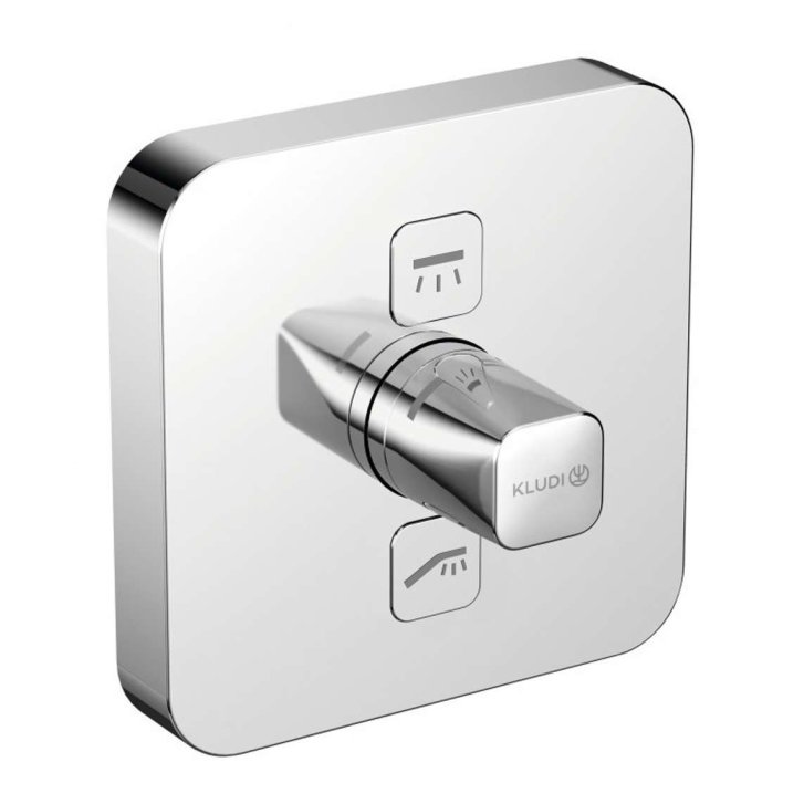 Kludi Push - Baterie pod omítku pro 2 spotřebiče, chrom 387110538