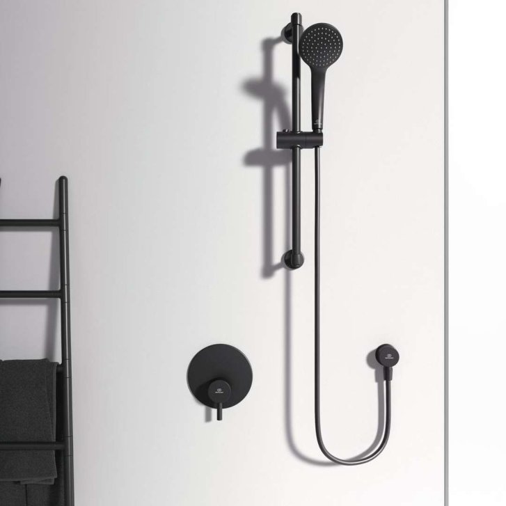 Ideal Standard CeraLine - Baterie pod omítku s tělesem, černá A6940XG