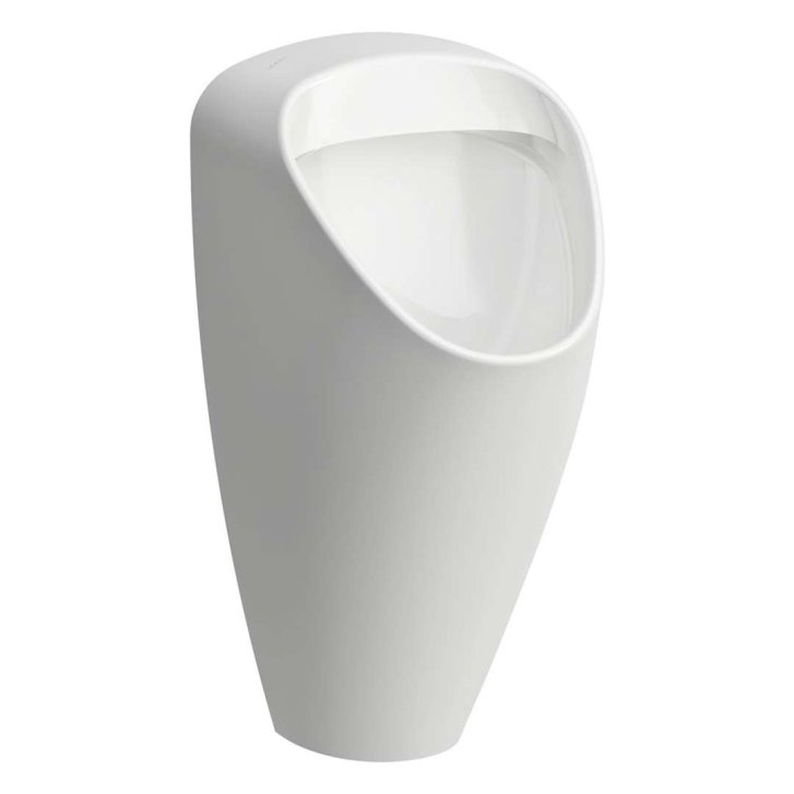 Laufen Caprino - Pisoár, zadní přívod, Rimless, matná bílá H8410617570001