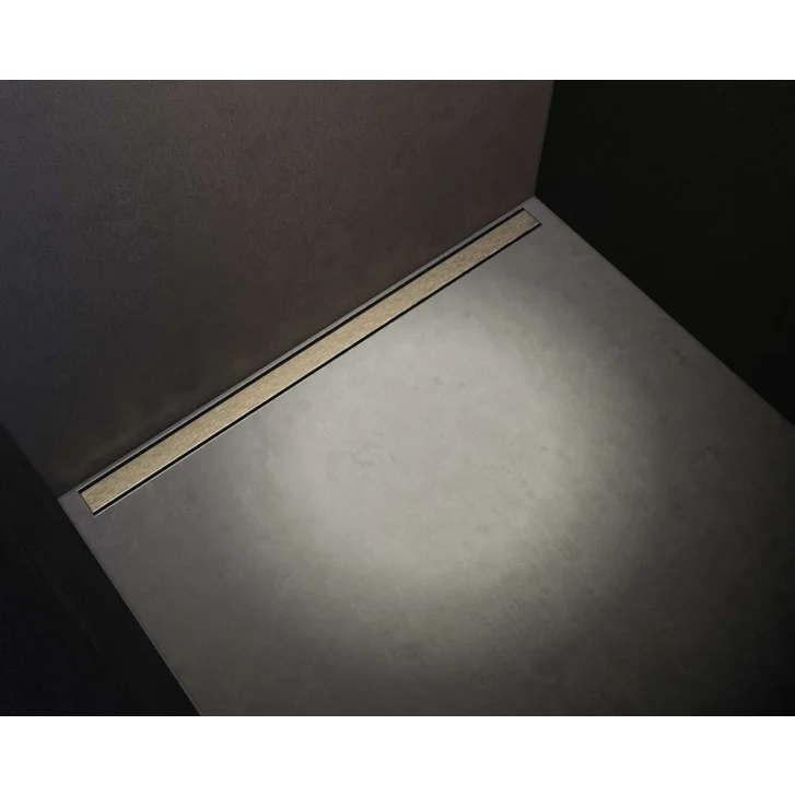 I-Drain Plano - Nerezový rošt pro sprchový žlab řady PRO, povrch PVD, délka 90 cm, světle zlatá IPRO0900WG