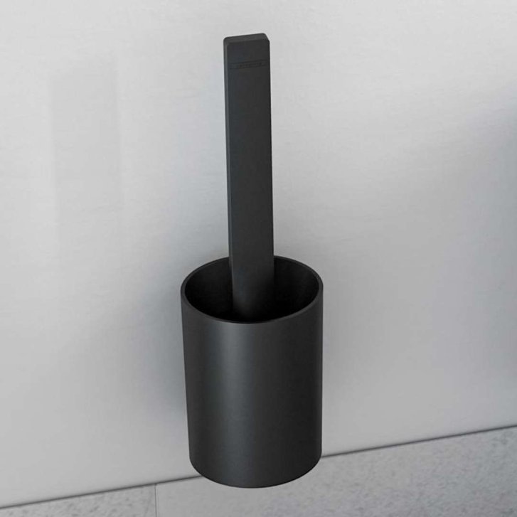 Hansgrohe WallStoris - WC štětka s držákem, matná černá 27927670