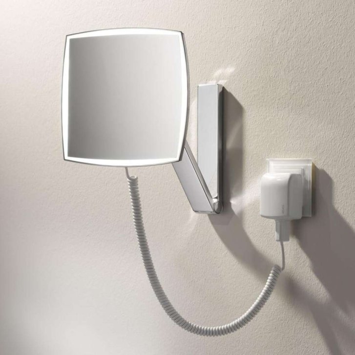 Keuco - Kosmetické nástěnné zrcátko s LED osvětlením, chrom 17613019001