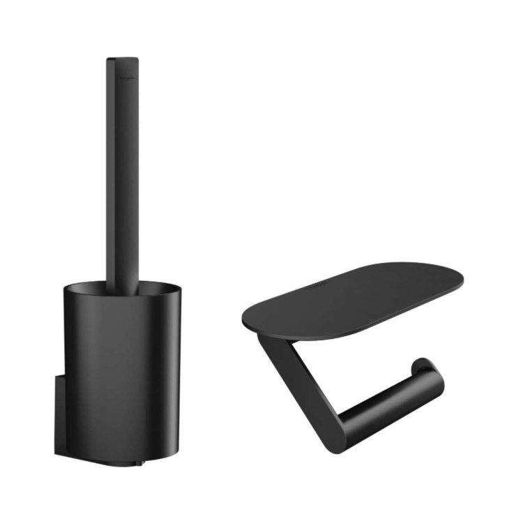 Hansgrohe WallStoris - Set doplňků pro WC, matná černá 27969670