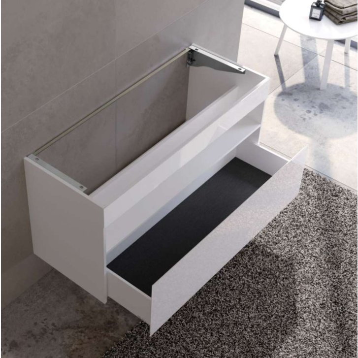 Keuco Stageline - Umyvadlová skříňka, 120x63x49 cm, s osvětlením a USB, bílá 32882300100