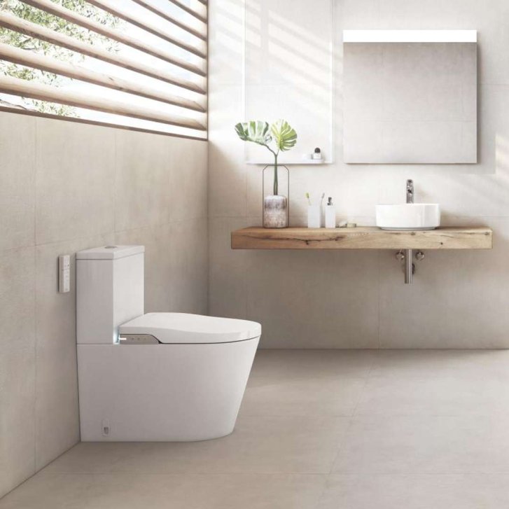 Roca Inspira - Elektronický bidet In-Wash s keramikou, Vario odpad, Dual Flush, SlowClose, Rimless, bílá A80306L001