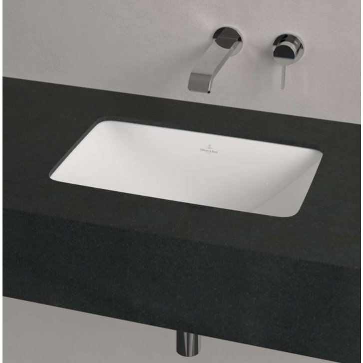 Villeroy & Boch Loop&Friends - Umyvadlo vestavné, 45x28 cm, s přepadem, CeramicPlus, alpská bílá 4A5600R1