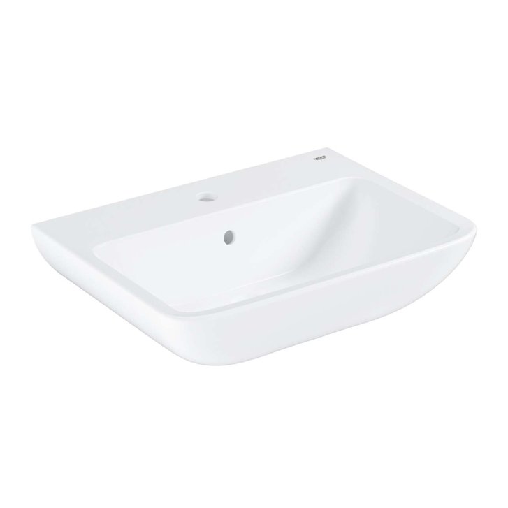Grohe Start Edge - Umyvadlo 60x45 cm, s přepadem, otvor pro baterii, alpská bílá 39950000