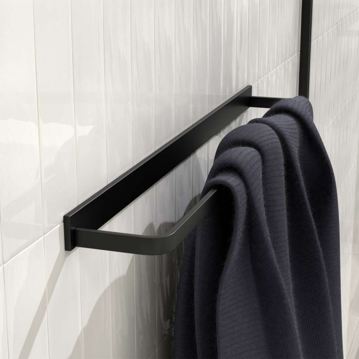 Steinberg 450 - Držák ručníků, délka 61 cm, matná černá 450 2600 S