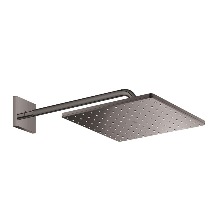Grohe Rainshower - Hlavová sprcha 310 Mono Cube 9,5 l/min, 1 proud, sprchové rameno 42 cm, Hard Graphite 26564A00