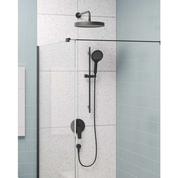 kielle - Sprchová tyč 70 cm, matná černá 20301004