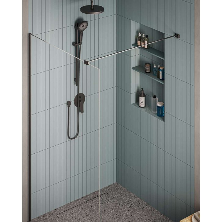 kielle - Sprchová tyč 70 cm, matná černá 20301004