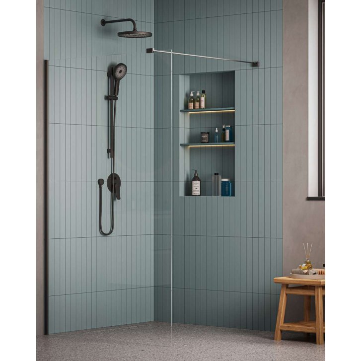 kielle - Sprchová tyč 70 cm, matná černá 20301004
