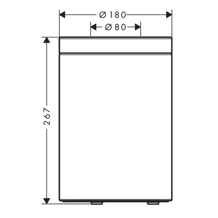 Axor Universal Circular - Odpadkový koš 5 l, kartáčovaný bronz 42872140
