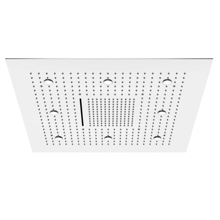 Steinberg 390 - Hlavová sprcha, 80x80 cm, 3 proudy, LED osvětlení, nerez 390 6680