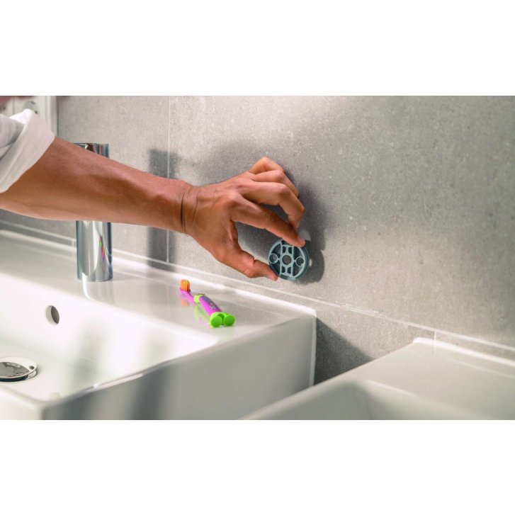 Grohe QuickFix Start Cube - WC štětka nástěnná s držákem, sklo/supersteel 40977DC0