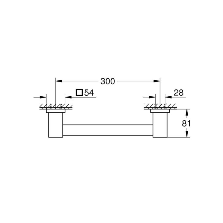 Grohe QuickFix Start Cube - Madlo, délka 35 cm, chrom 41094000