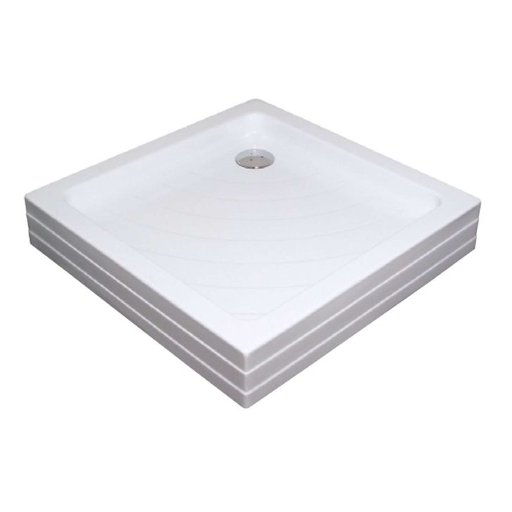 Ravak Kaskada - Sprchová vanička Angela PU, 80x80 cm, AntiBac, bílá A004401120