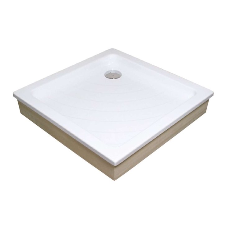 Ravak Kaskada - Sprchová vanička Angela PU, 80x80 cm, AntiBac, bílá A004401120