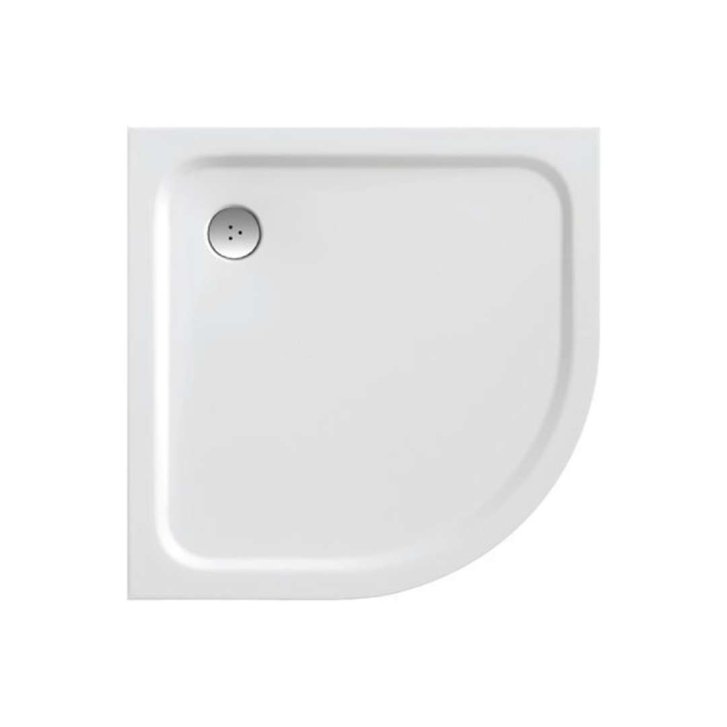 Ravak Galaxy Pro Chrome - Sprchová vanička Elipso Pro-80 Chrome, 80x80 cm, bílá XA244401010