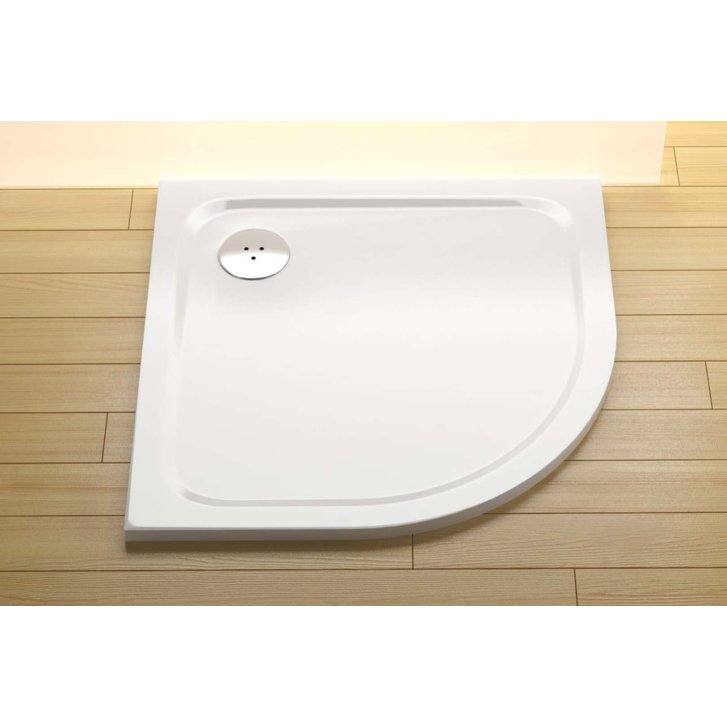 Ravak Galaxy Pro Chrome - Sprchová vanička Elipso Pro-80 Chrome, 80x80 cm, bílá XA244401010