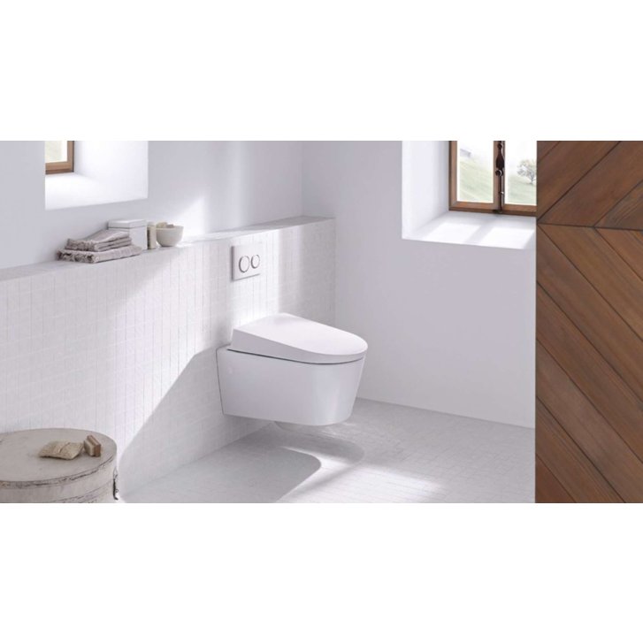 Geberit Omega20 - Ovládací tlačítko splachování, bílá/lesklý chrom 115.085.KJ.1