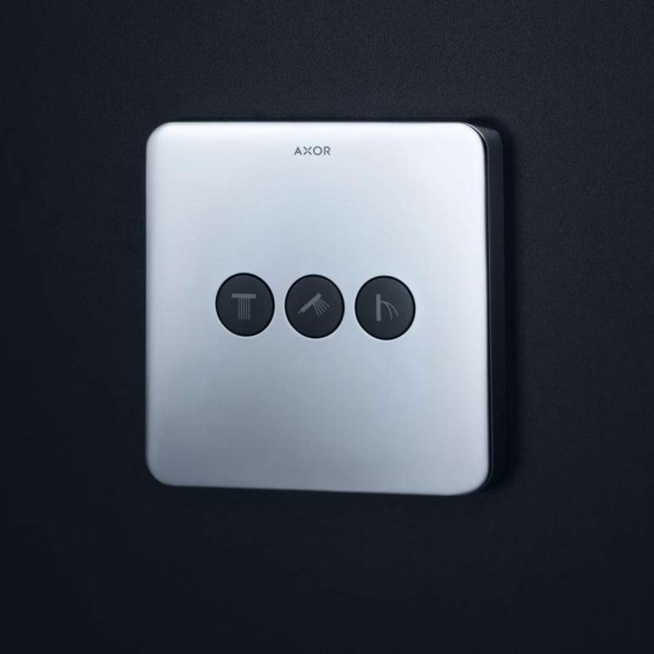 Axor ShowerSelect - Uzavírací a přepínací ventil pro 3 spotřebiče, chrom 36773000