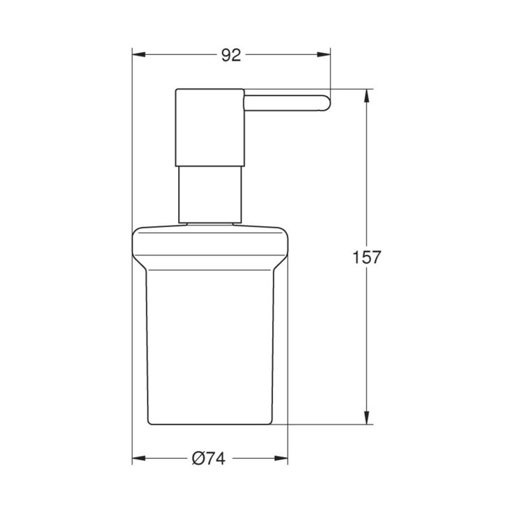 Grohe Essentials - Dávkovač tekutého mýdla, sklo/chrom 40394001