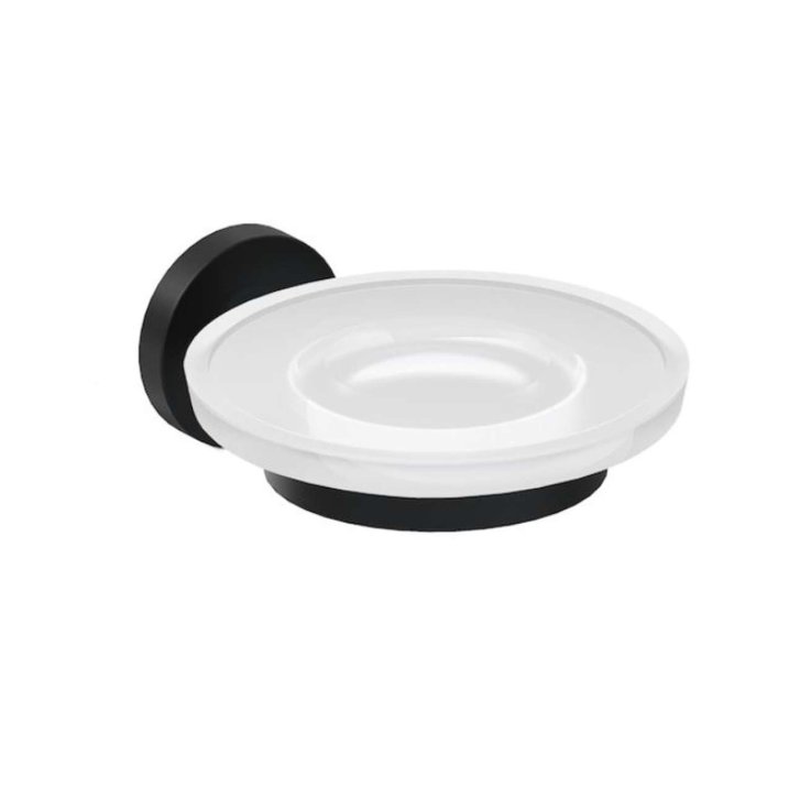 Jika Mio Style - Mýdlenka s držákem, sklo/matná černá H3832F17160001