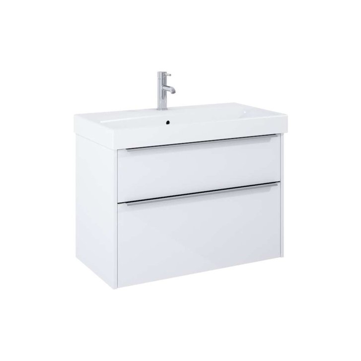 Jika Pure - Skříňka s umyvadlem, 80x54x42 cm, 2 zásuvky, lesklá bílá H40B2344025002