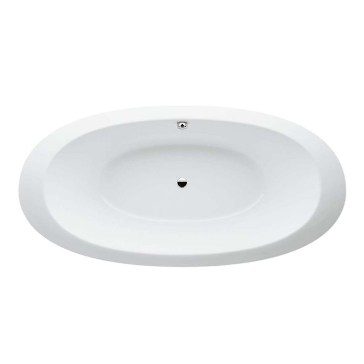 Laufen Il Bagno Alessi One - Vestavná vana 203x102 cm, s masážním systémem, LED osvětlením a senzorem, bílá H2439700006751