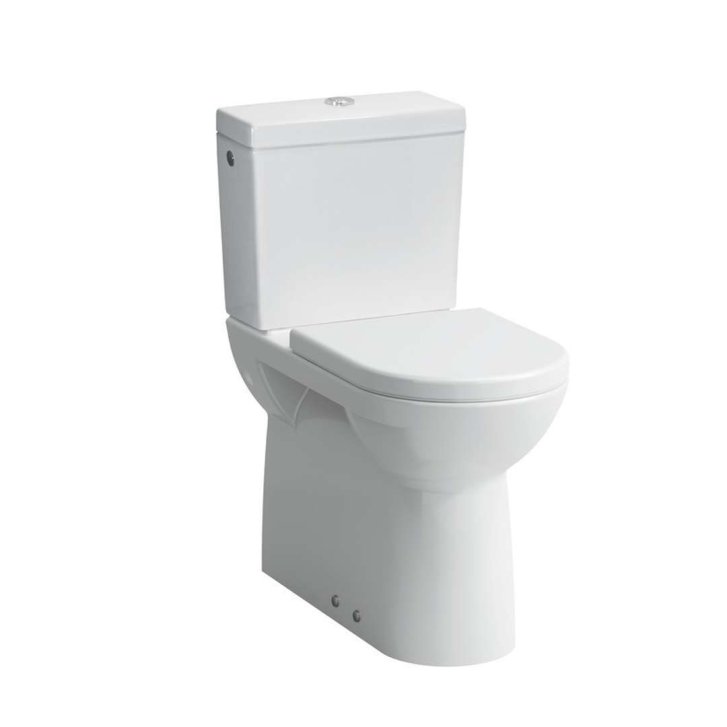 Laufen Pro - WC kombi mísa, zadní/spodní odpad, boční přívod vody, s LCC, bílá H8249554002311