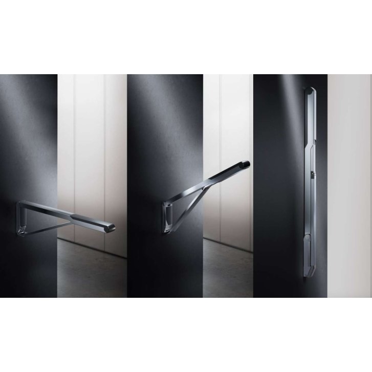 Keuco Axess - Madlo, délka 85 cm, sklopné, chrom/bílá 35003010851