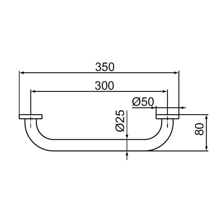 Ideal Standard IOM - Madlo, délka 35 cm, hedvábná černá A9126XG