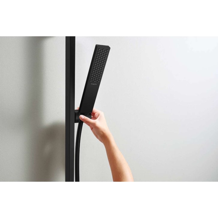 Hansgrohe Pulsify E - Set sprchové hlavice, tyče a hadice, EcoSmart, matná černá 24370670