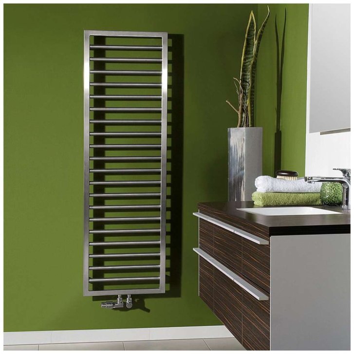 Zehnder Subway - Koupelnový radiátor 155x60 cm, rovný, středové připojení 5 cm, nerez ocel SUBI-150-060