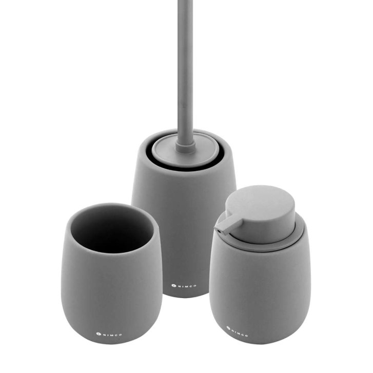 Nimco Tabo - Sada doplňků do koupelny, tmavě šedá TA SET-08