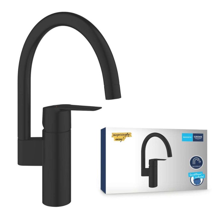 Grohe Start - Dřezová baterie, matná černá 304692430