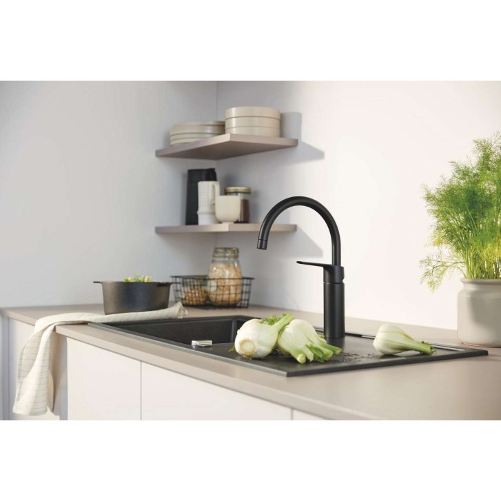 Grohe Start - Dřezová baterie, matná černá 304692430