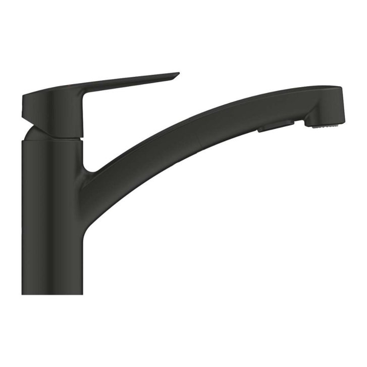 Grohe QuickFix Start - Dřezová baterie s výsuvnou sprškou, matná černá 305312431